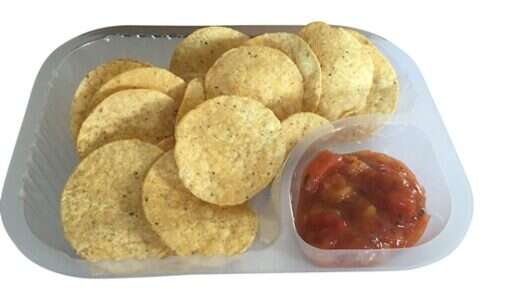 CLEAR NACHO TRAY 2COMT 4''X5'' -125PCS