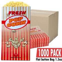 CASE OF 1000 POPCORN BAG 1.5OZ / FLAG BOTTOM