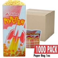 CASE OF 1000 EMPTY 1OZ POPCORN BAGS