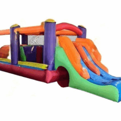 Jeu Gonflable Parcours Multi-Couleurs