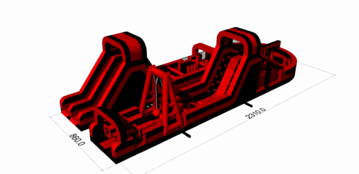 Parcours Gonflable Giga Mega Infernal 150 pieds – Image 5