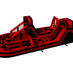 Parcours Gonflable Giga Mega Infernal 150 pieds