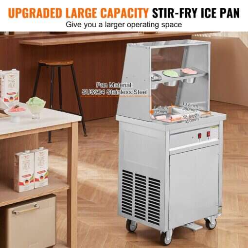 Machine à rouleau de crème glacée frit – Image 12