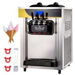 Machine à crème glacée molle commerciale 2200W (25A Minimum)