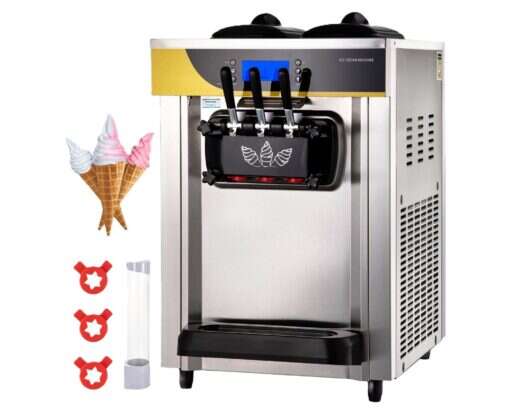 Machine à crème glacée molle commerciale 2200W (25A Minimum)