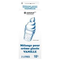 Mélange pré-fait pour crème glacée molle Agropur